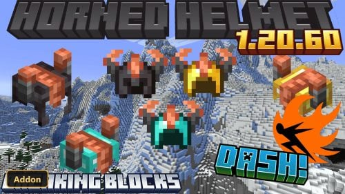 Horned Helmet (26+, 1.21) – MCPE/Bedrock Addon