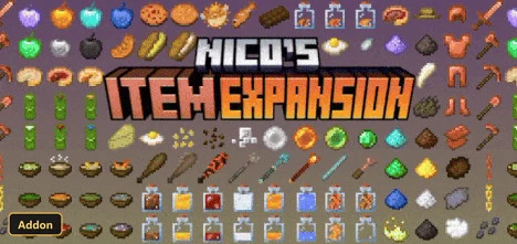 a wide variety of new items, food, potions, and tools