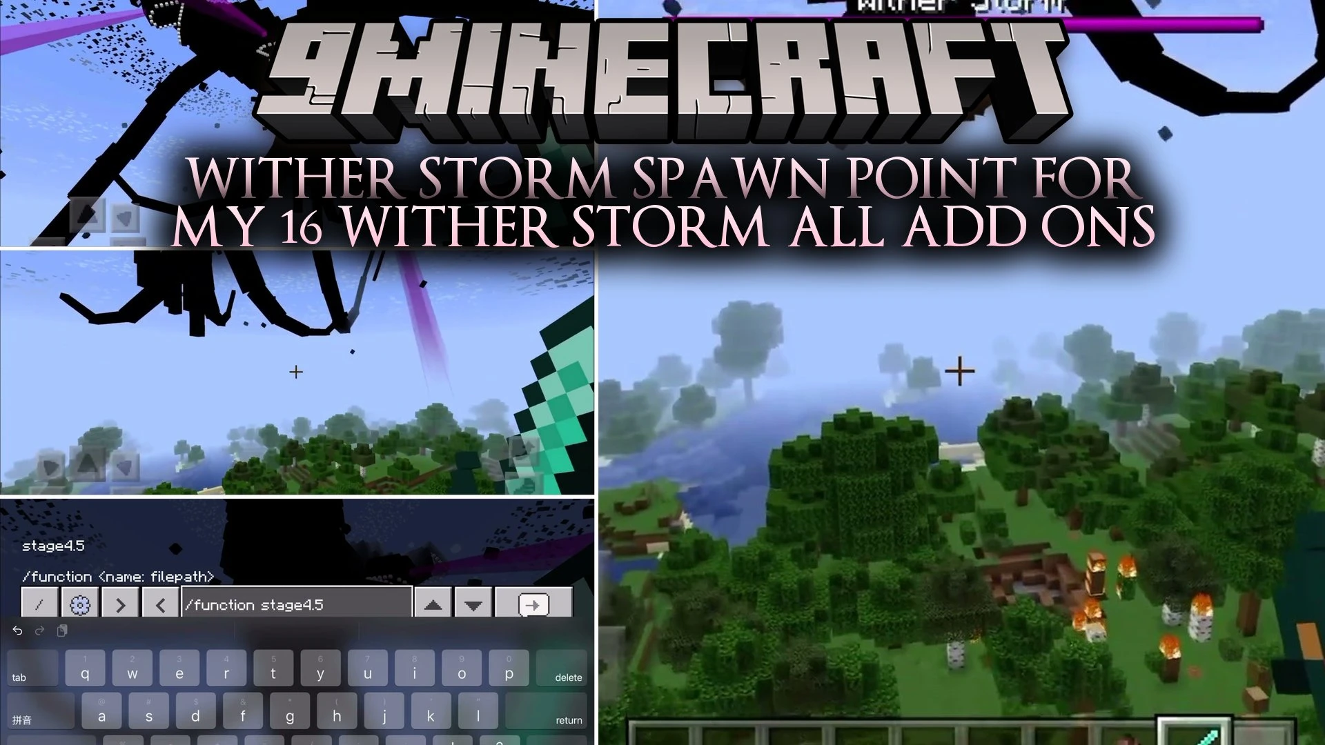 Wither Storm Spawn Point for My 16 Wither Storm All Add Ons Map
