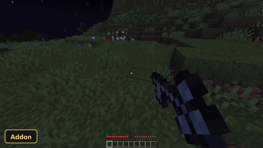 player shooting a crossbow at a distant target