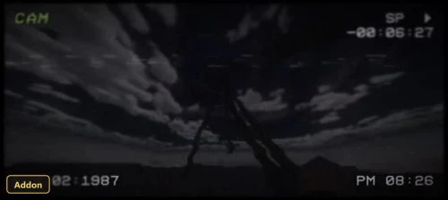 Siren Head mob in a dark landscape