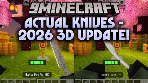 Actual Knives - 2026 3D Update Addon (26.x) - 3D Tactical Blades and Combat