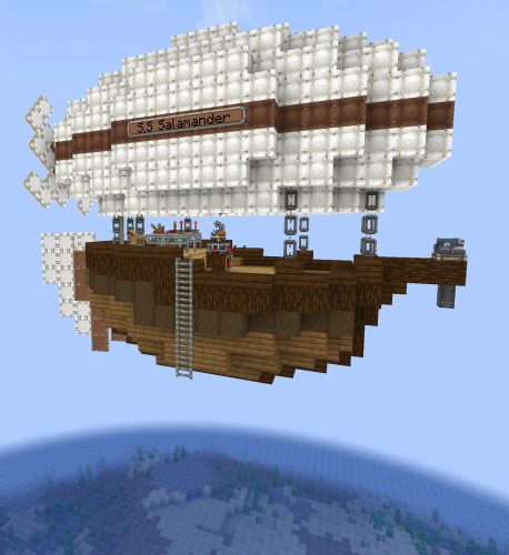 S S Salamander Airship Schematic Thumbnail