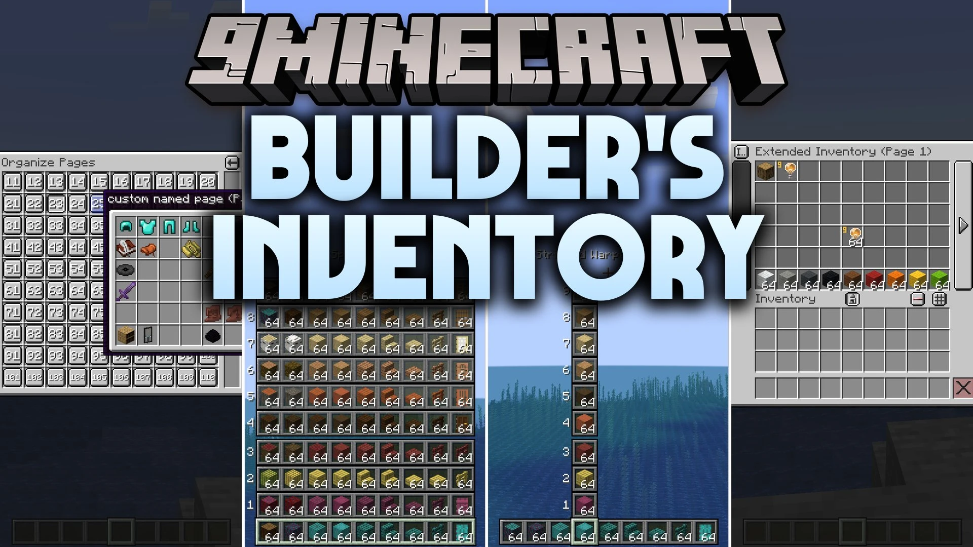 Builder's Inventory Mod (26.3, 1.21.1) – Swap Hotbar Rows for Faster Creative