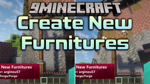Create New Furnitures Mod (1.21.1, 1.20.1) - Add Steampunk Seating