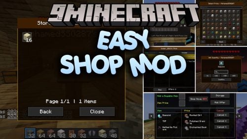 Easy Shop Mod (26.3, 1.21.11) - Run Your Own Marketplace with Custom NPC