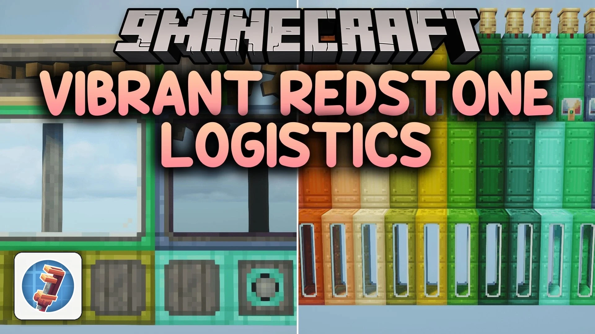 Vibrant Redstone Logistics Mod (1.21.1) – Color-Code Factory Pipes and Machinery