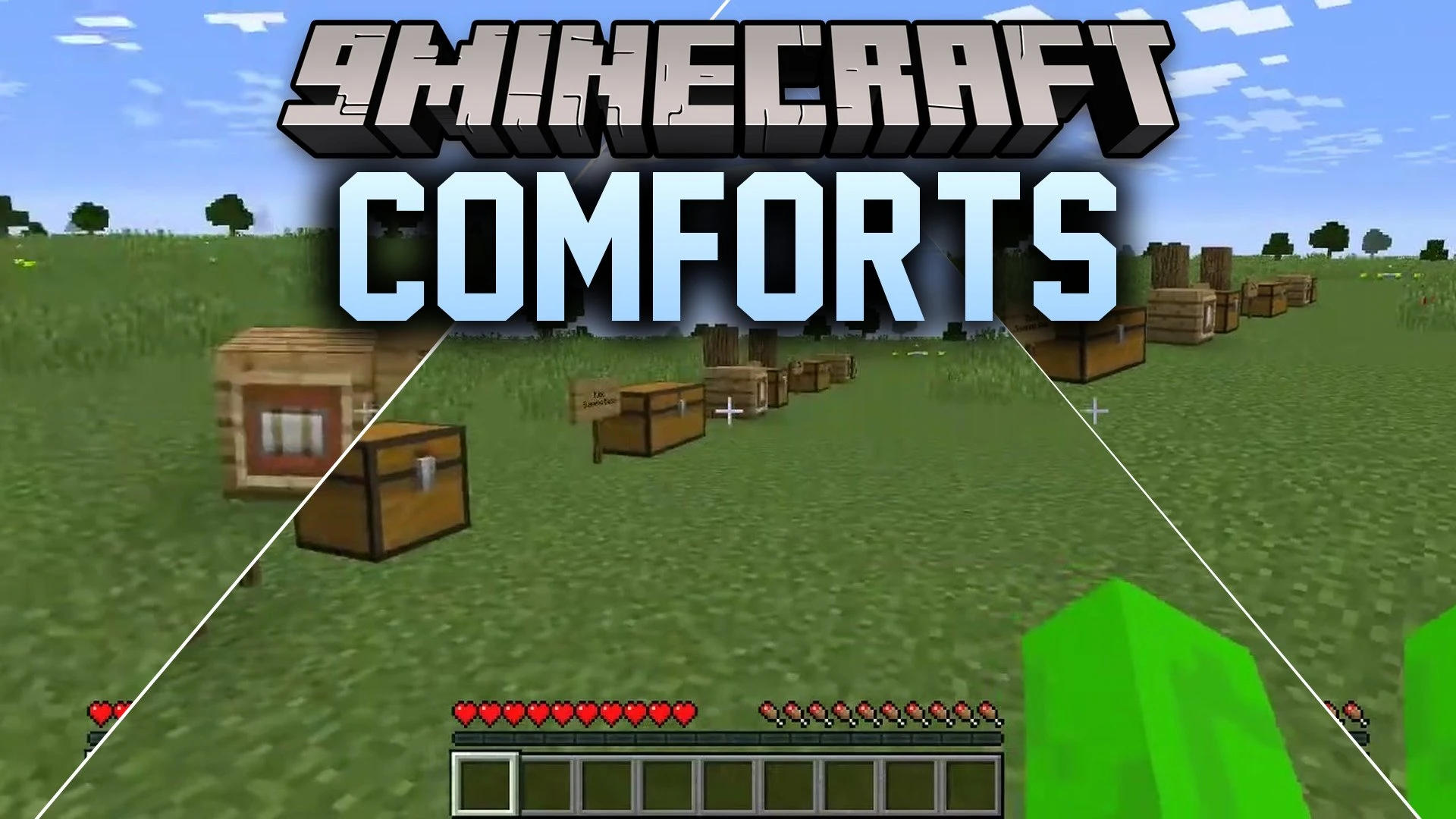 Comforts Addon (26.x, 1.21) – Portable Sleeping Bags and Cozy Hammocks