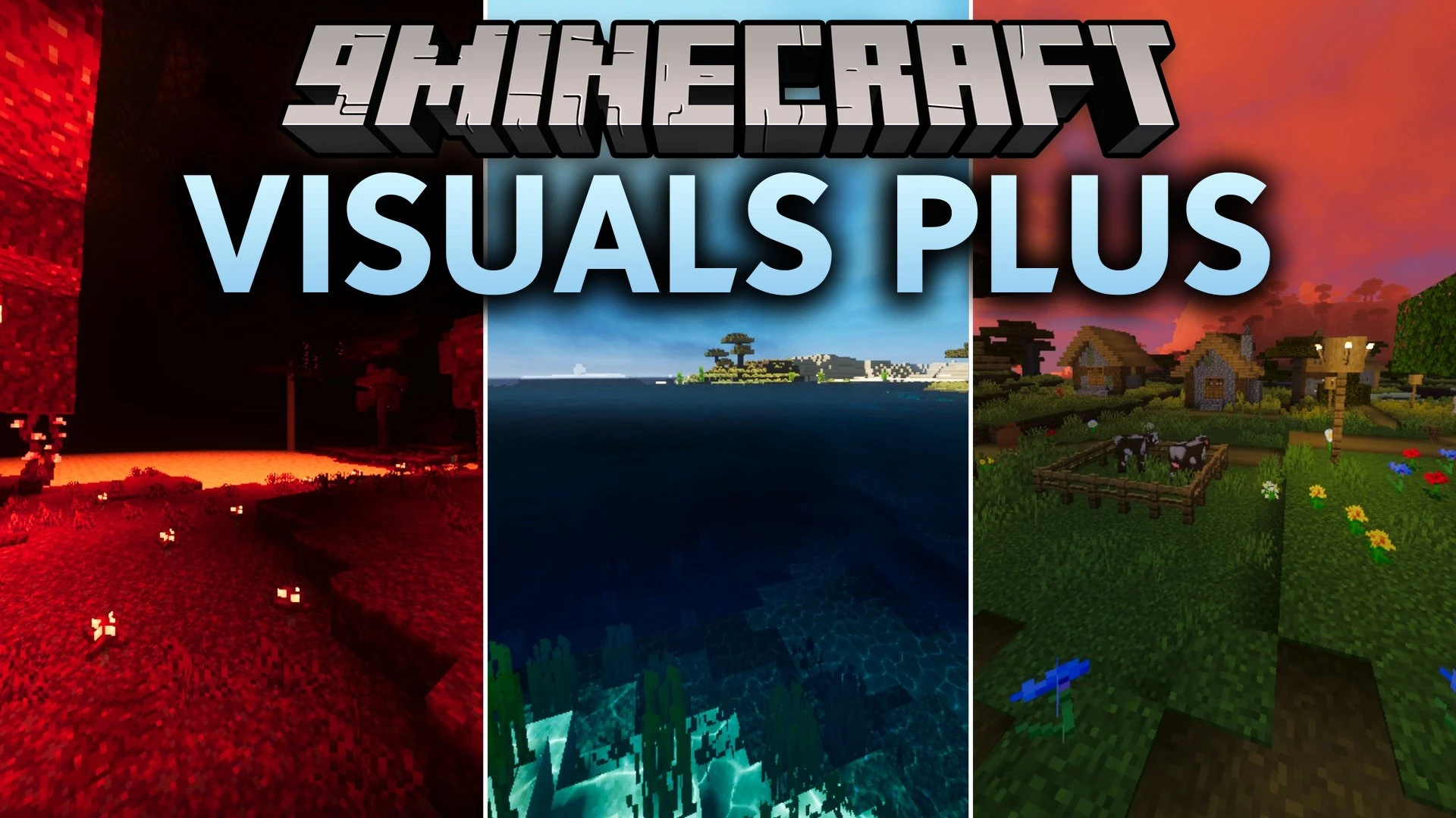 Visuals PLUS Shader (26.x, 1.21) – Realistic Sun Rays and Water Waves