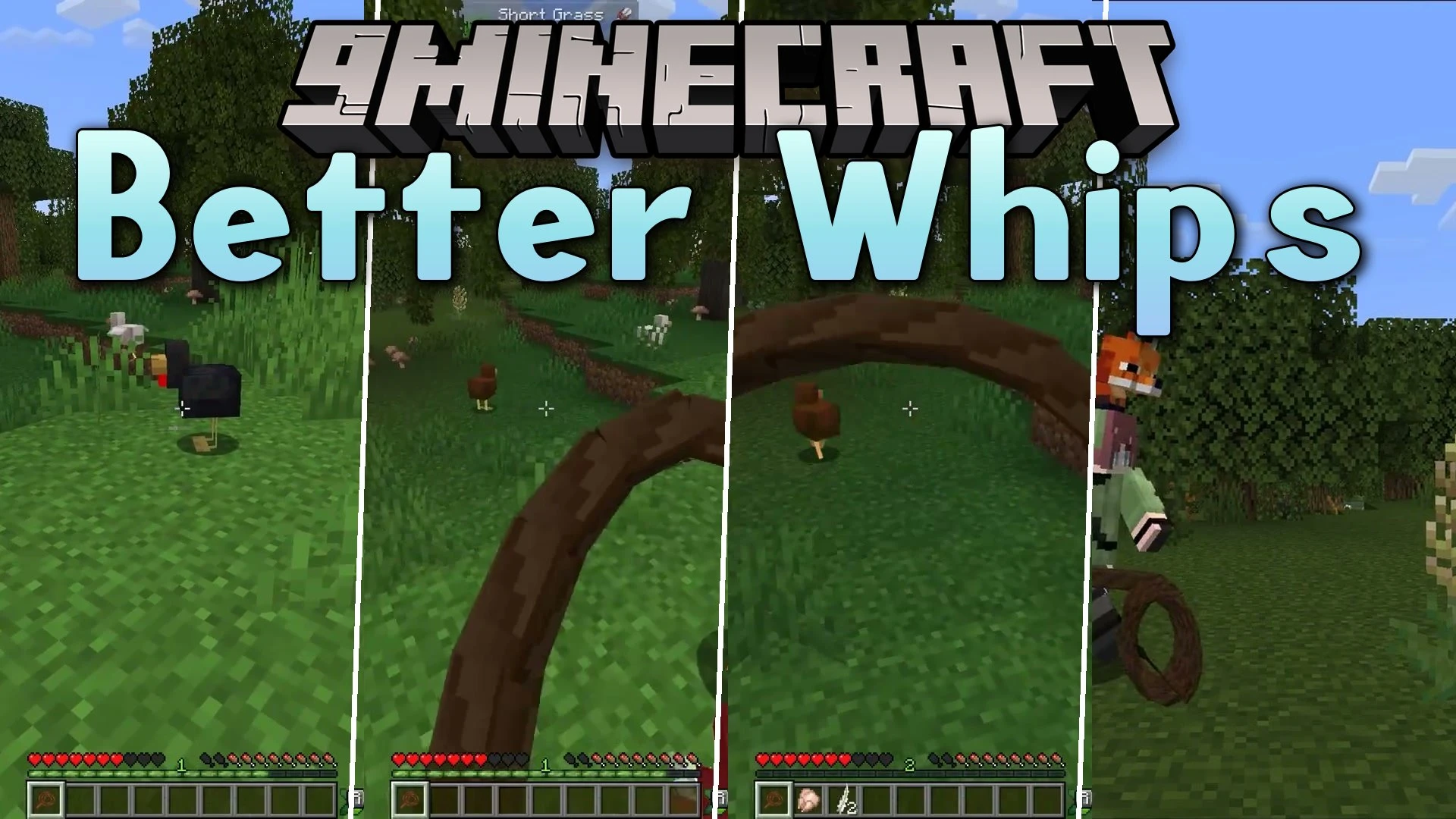Better Whips Mod (1.21.1, 1.20.1) – Master Long-Range Crowd Combat
