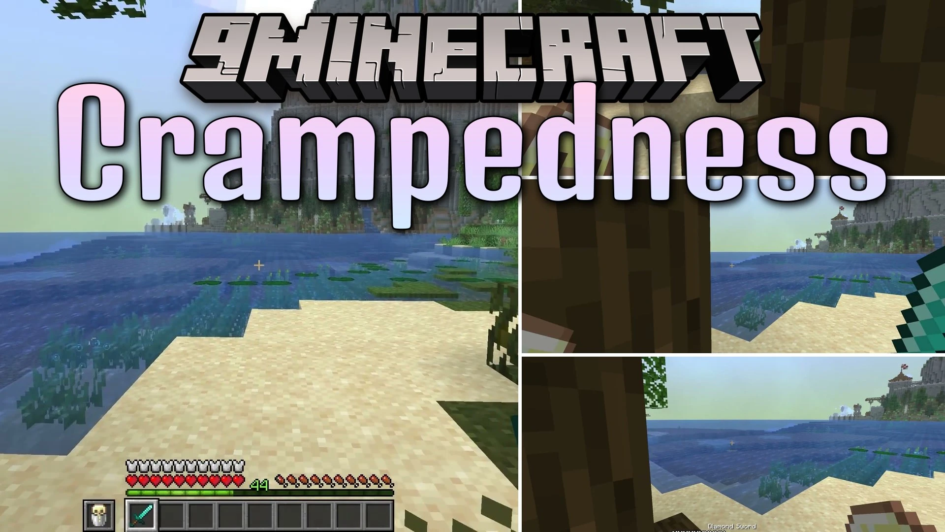 Crampedness Mod (26.2, 1.20.1) – Pull Held Tools Closer in Tight Caves and Rooms