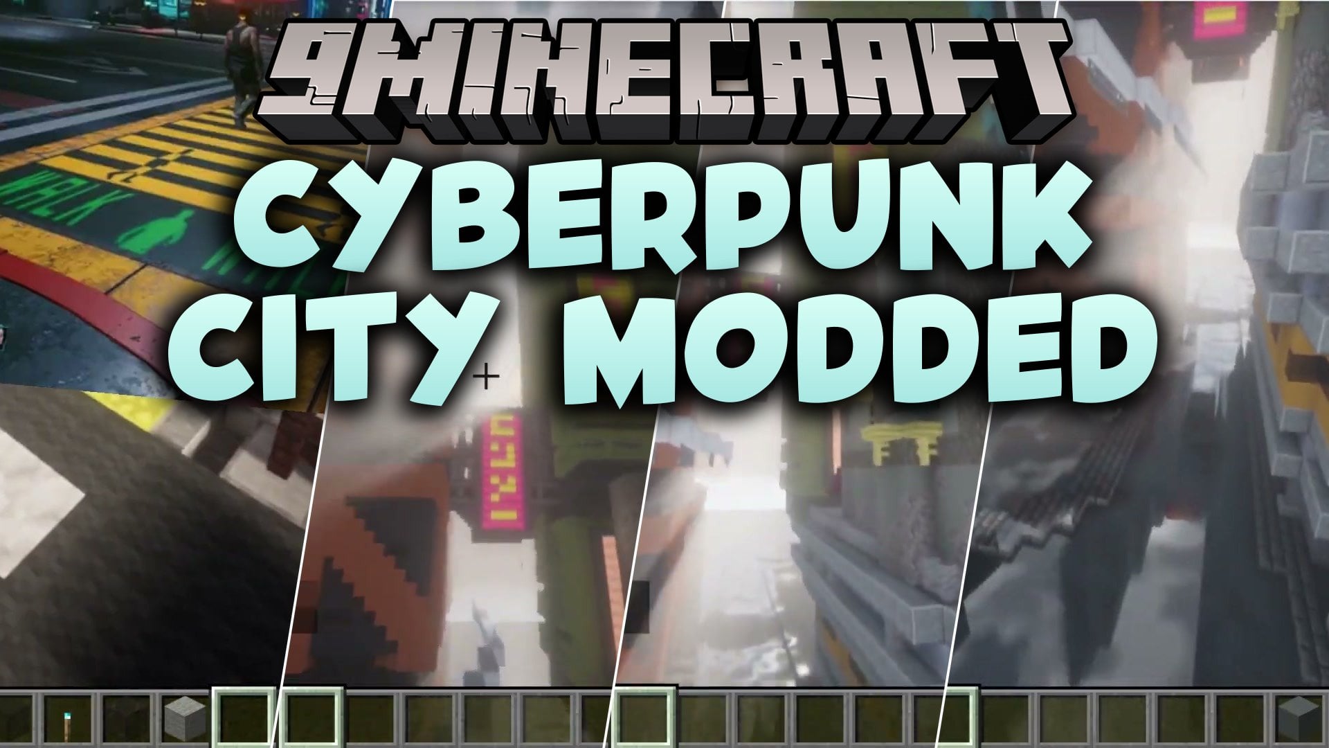 Cyberpunk City Modded Map (26.2, 1.20.1) – Survive a Ruthless Neon Metropolis