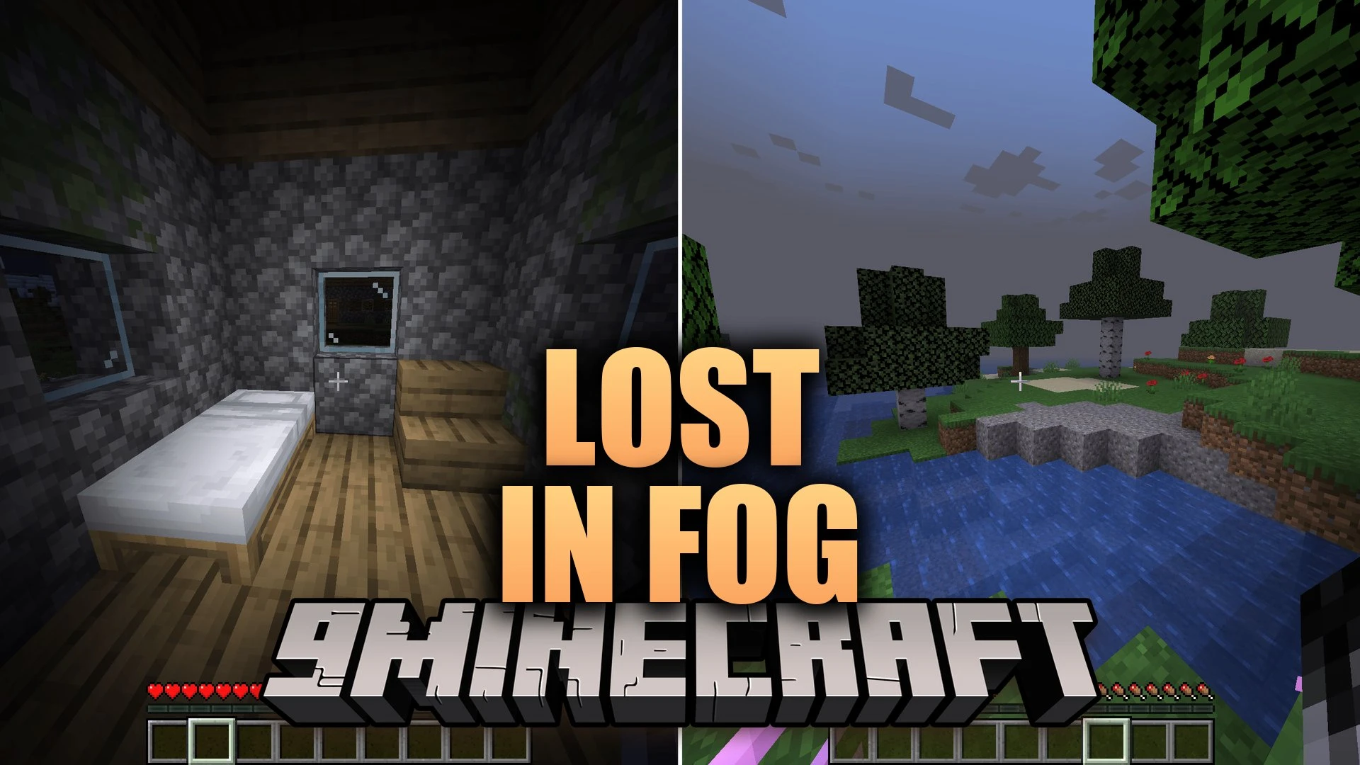 Lost in Fog Mod (1.21.1) – Survive Analog Horror Broadcasts in the Mist