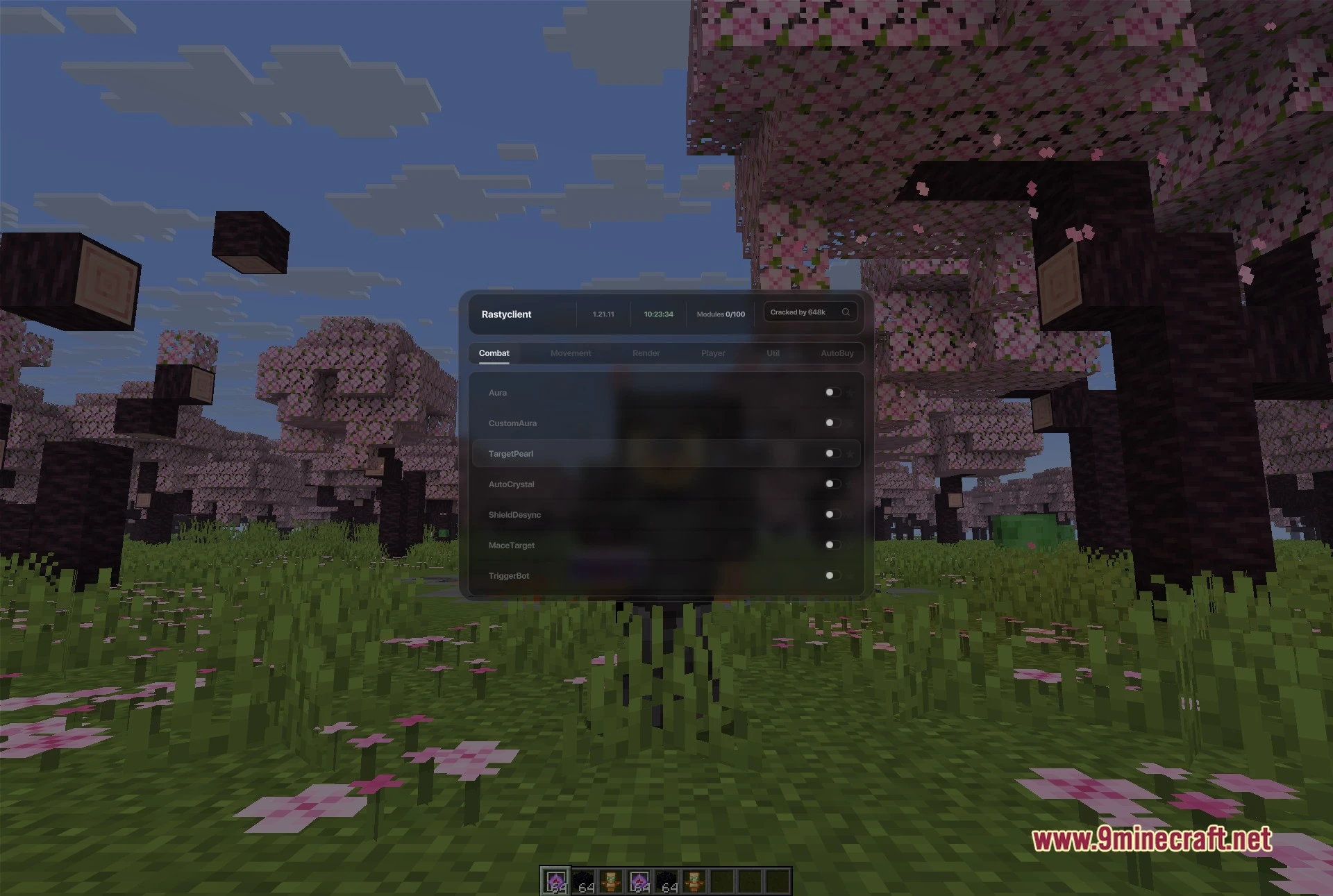 Rasty Client Mod (1.21.11) – Dominate Crystal PvP on Anarchy Servers — screenshot 2