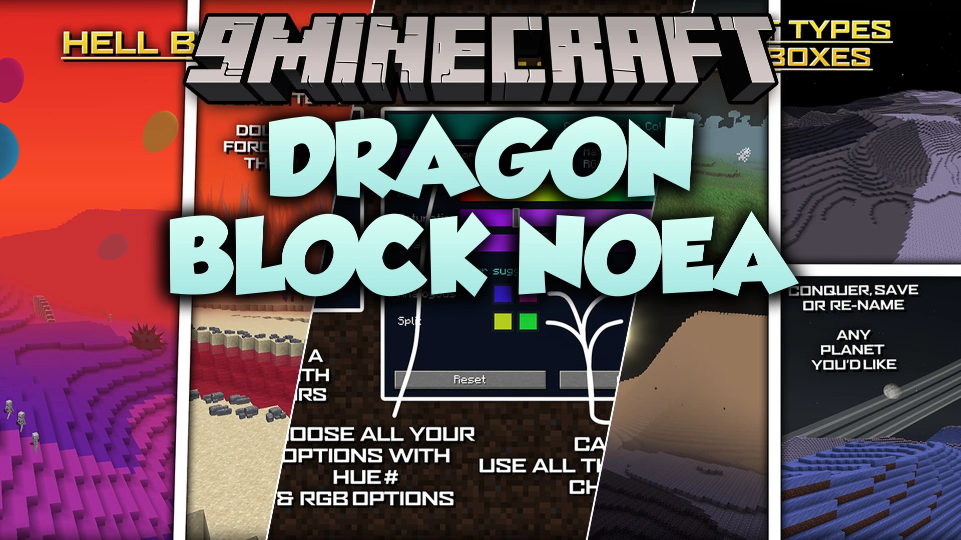 Dragon Block Noea Mod (1.20.1) – Conquer Alien Planets with Custom Warrior Forms