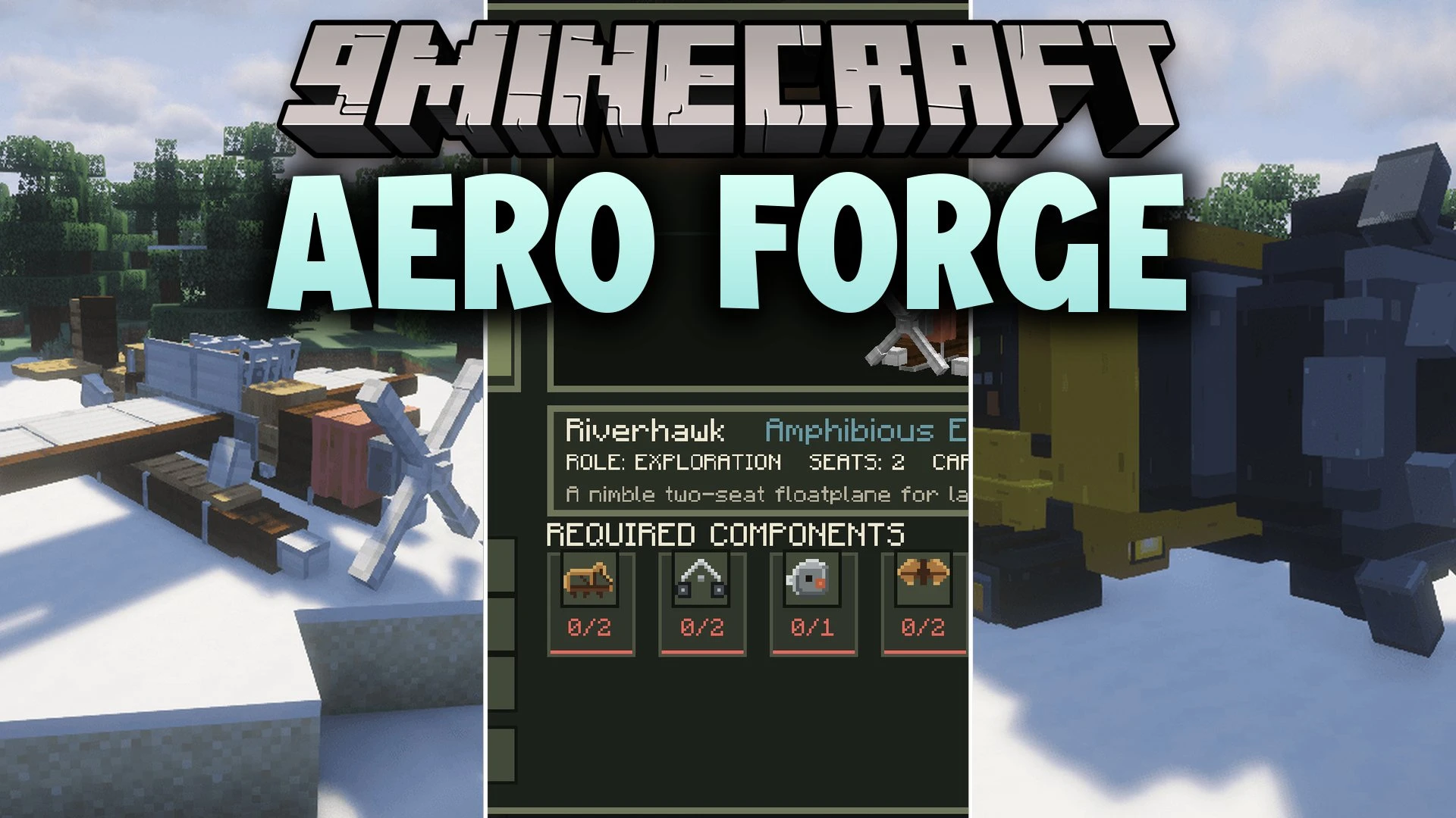 Aero Forge Mod (26.3, 1.20.1) – Fly Heavy Aircraft and Bore Giant Tunnels