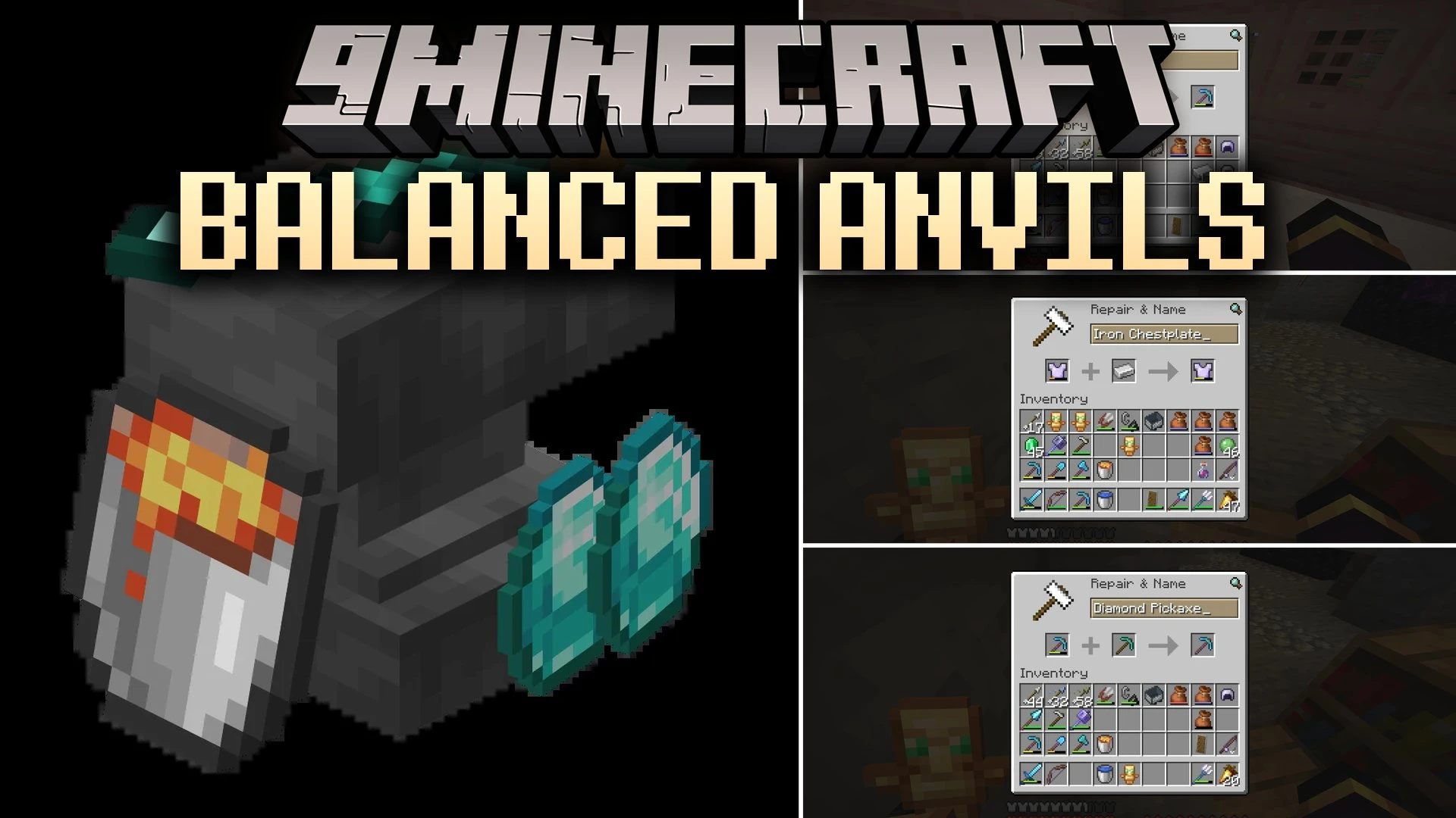 Balanced Anvils Mod (26.3, 1.21.11) – Repair and Rename Your Gear Without Any