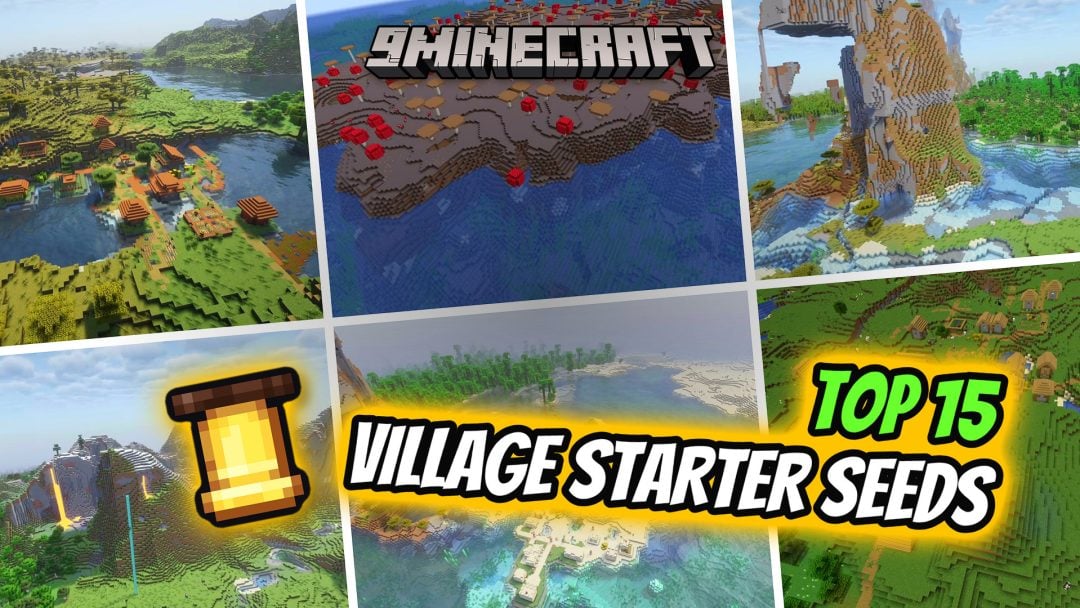 15 Best Village Starter Seeds for Minecraft (26.3) - Java & Bedrock Edition Thumbnail