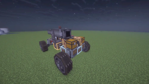 Heavy Armed Car Schematic (1.21.x) – Small Armored Vehicle with Functional Cannon