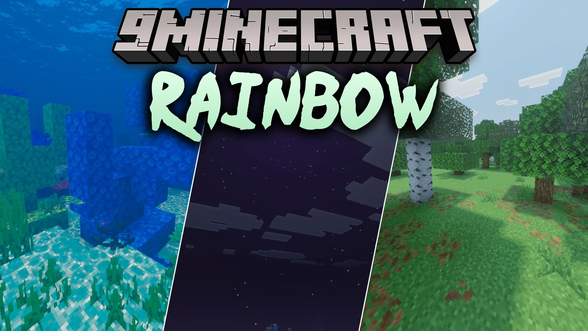 Rainbow Shader (26.x, 1.21) – Deferred Lighting and Animated Caustics