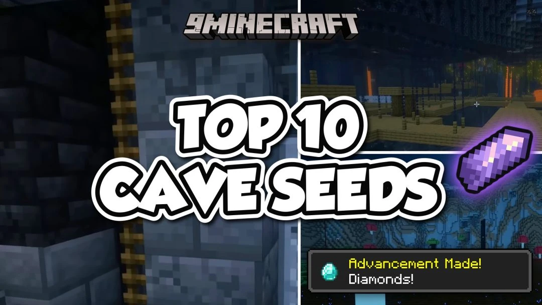 Top 10 Rare Cave & Underground World Seeds for Minecraft 26.3 - Java & Bedrock Edition Thumbnail