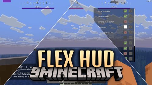 Flex HUD Mod (26.3, 1.21.11) – Monitor Vital Survival Stats and Info Right