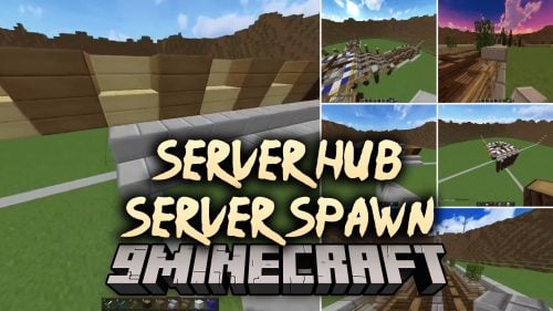 Server Hub Server Spawn Map (1.12.2, 1.8.9) – A Grand Multiplayer Gateway