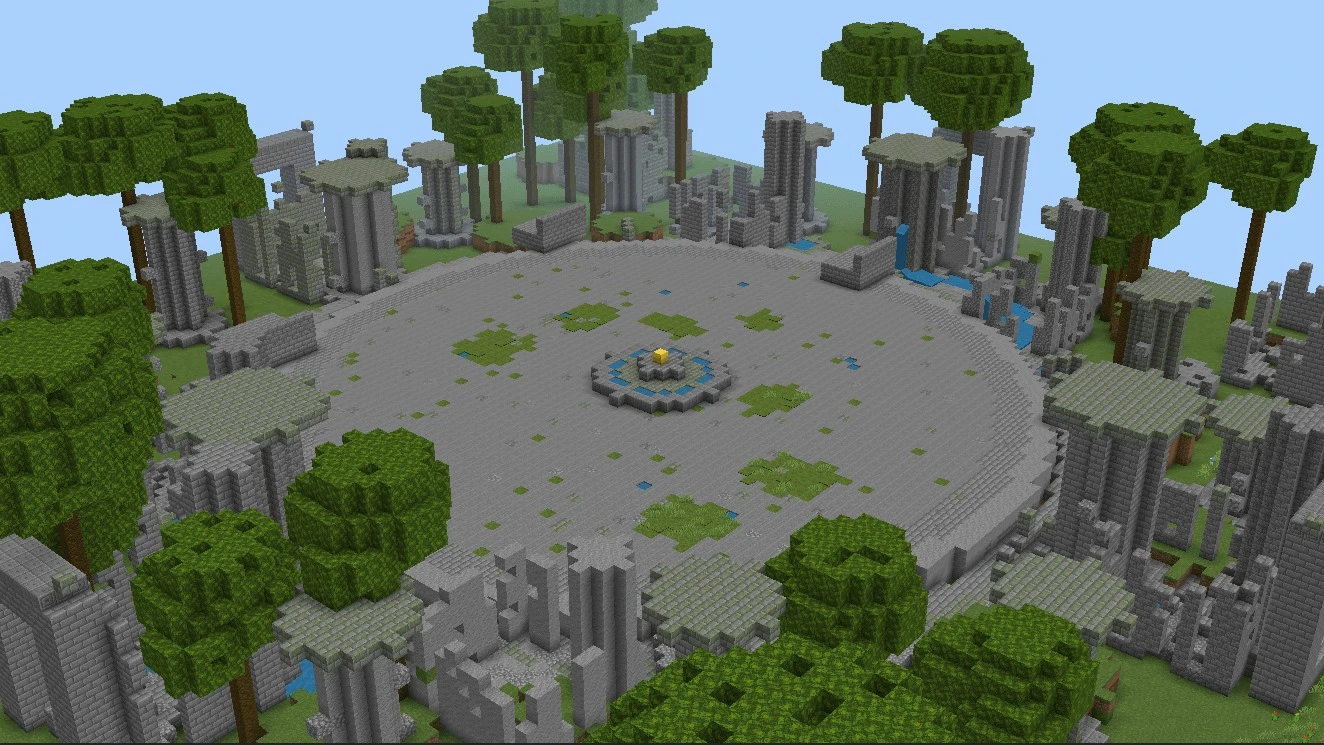Ancient Jungle Ruins PvP Map (26.x) – Duel Friends Across Overgrown Temple — screenshot 1