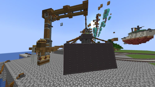 Simple Shipping Container Schematic (1.21.x) – Compact Industrial Storage for Create Mod