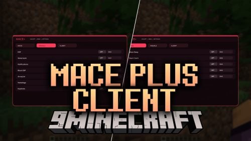 Mace Plus Client Mod (26.2) – Land Perfect Aerial Mace Strikes in PvP Battles