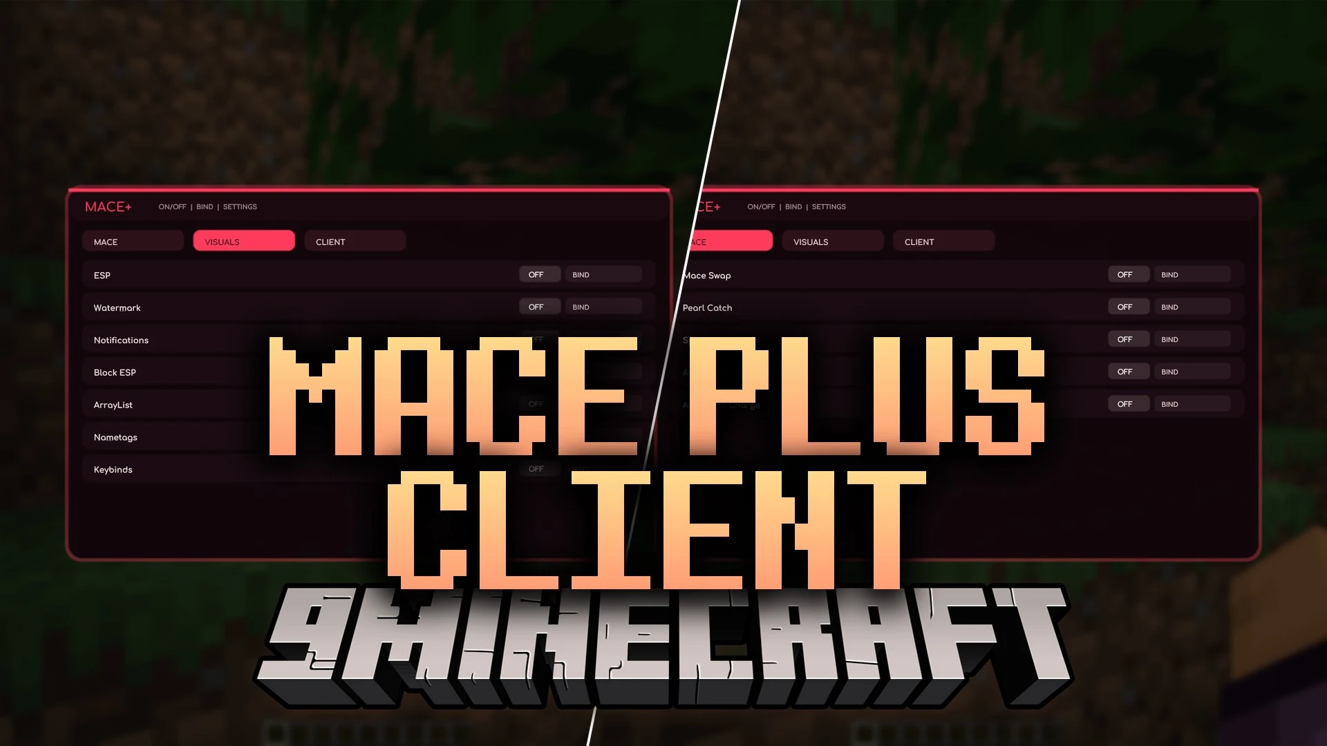 Mace Plus Client Mod (26.2) – Land Perfect Aerial Mace Strikes in PvP Battles