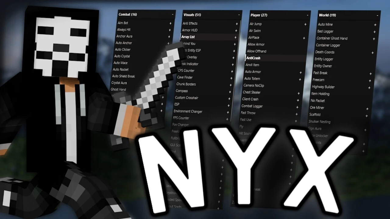 Nyx Client for Minecraft Bedrock