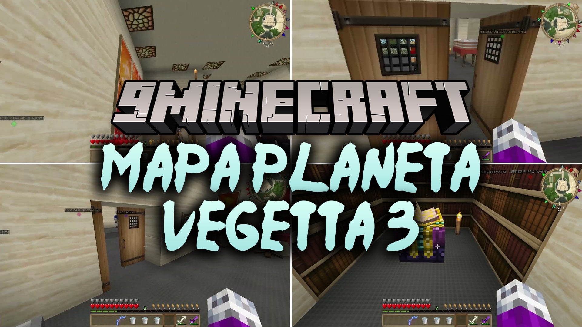 MAPA PLANETA VEGETTA 3 Map (26.3, 1.20.1) – Defend a Legendary Survival Base