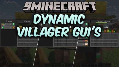 Dynamic Villager Gui’s Resource Pack (26.2, 1.21.1) – Sleek Dark Menus