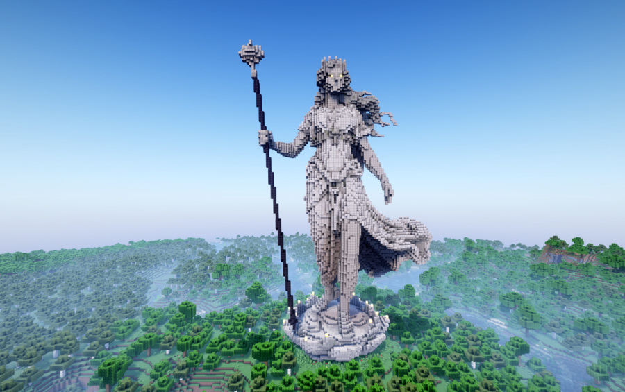 Minecraft Hera Greek Mythology Statue Free Schematic Screenshots 1 Minecraft Hera Greek Mythology Statue Free Schematic Screenshots 1