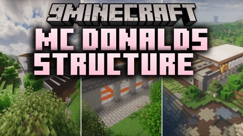 Mc Donalds Structure Data Pack (1.21.11, 1.21.1) – Grab Quick Meals at Roadside