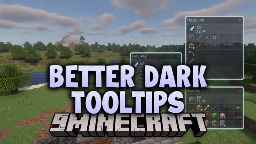 Better Dark Tooltips Resource Pack (26.3, 1.20.1) – Sleek Dark Hover Boxes