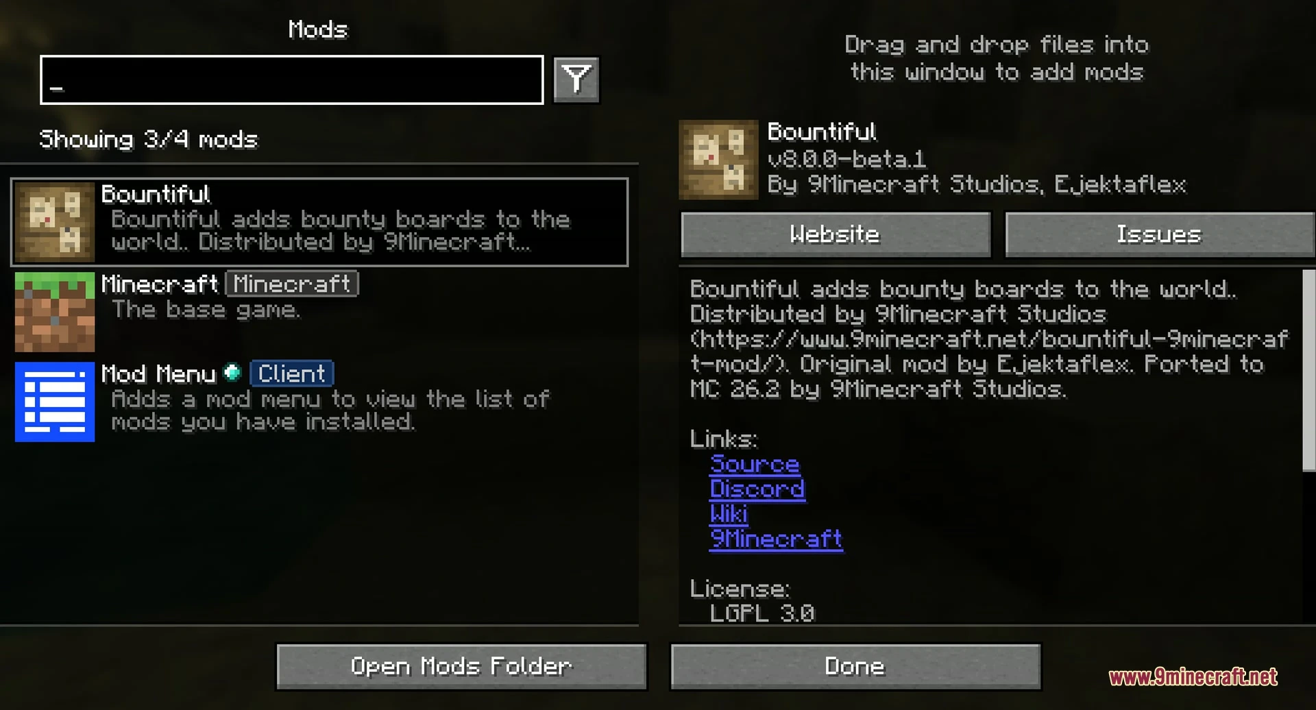 Bountiful 9minecraft Mod (26.3) – Complete Village Bounties for Special Loot — screenshot 1