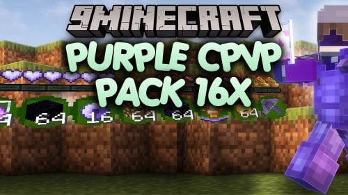 Purple CPVP Pack 16x Resource Pack (26.1.2, 1.21.11) – Sleek Dark Battle Style