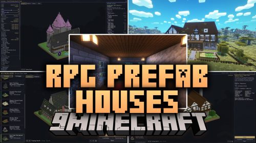 RPG Prefab Houses Mod (1.20.1) – Settle Down in Furnished Fantasy Homes