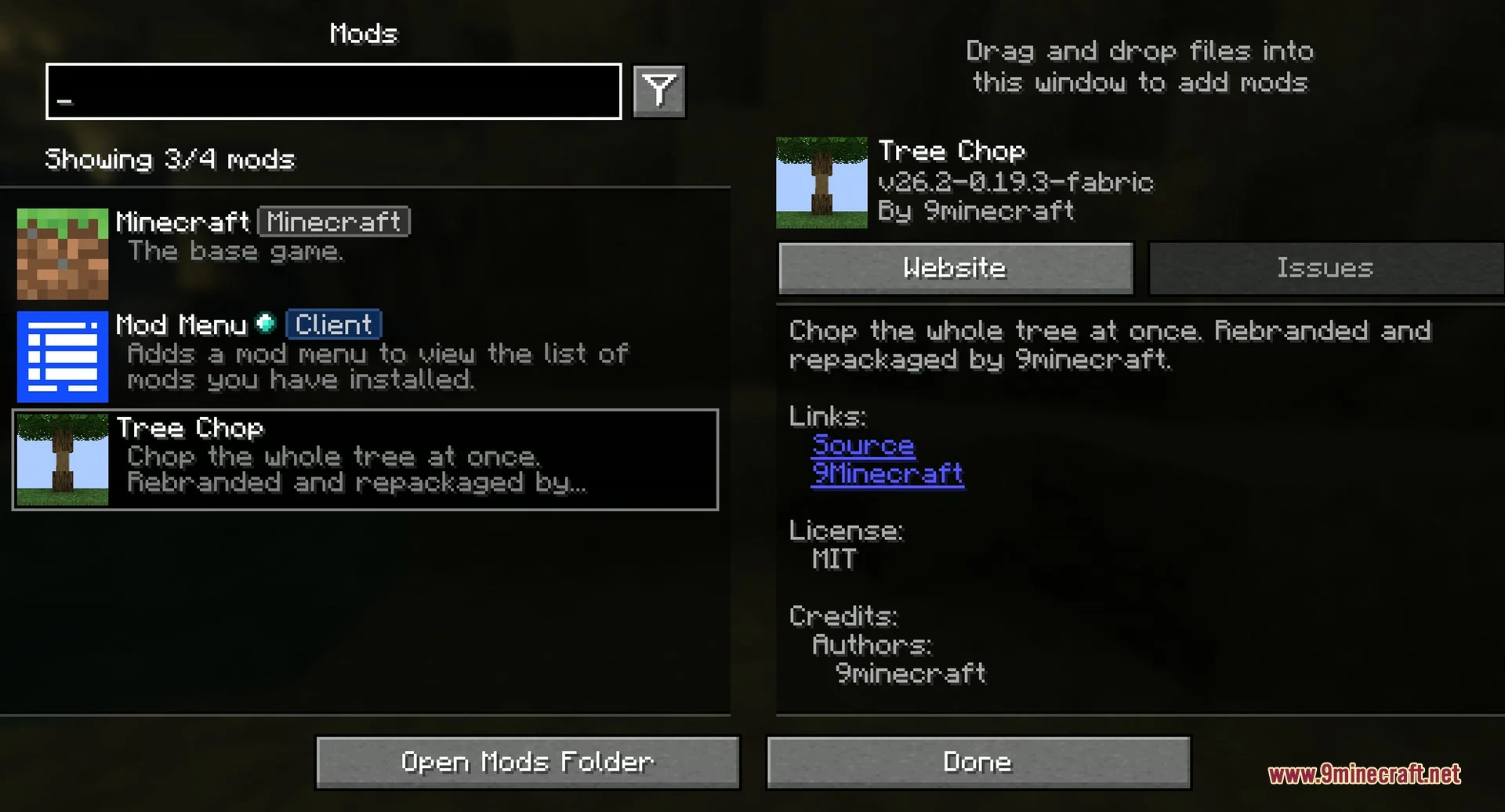 Tree Chop 9Minecraft Mod screenshot 2