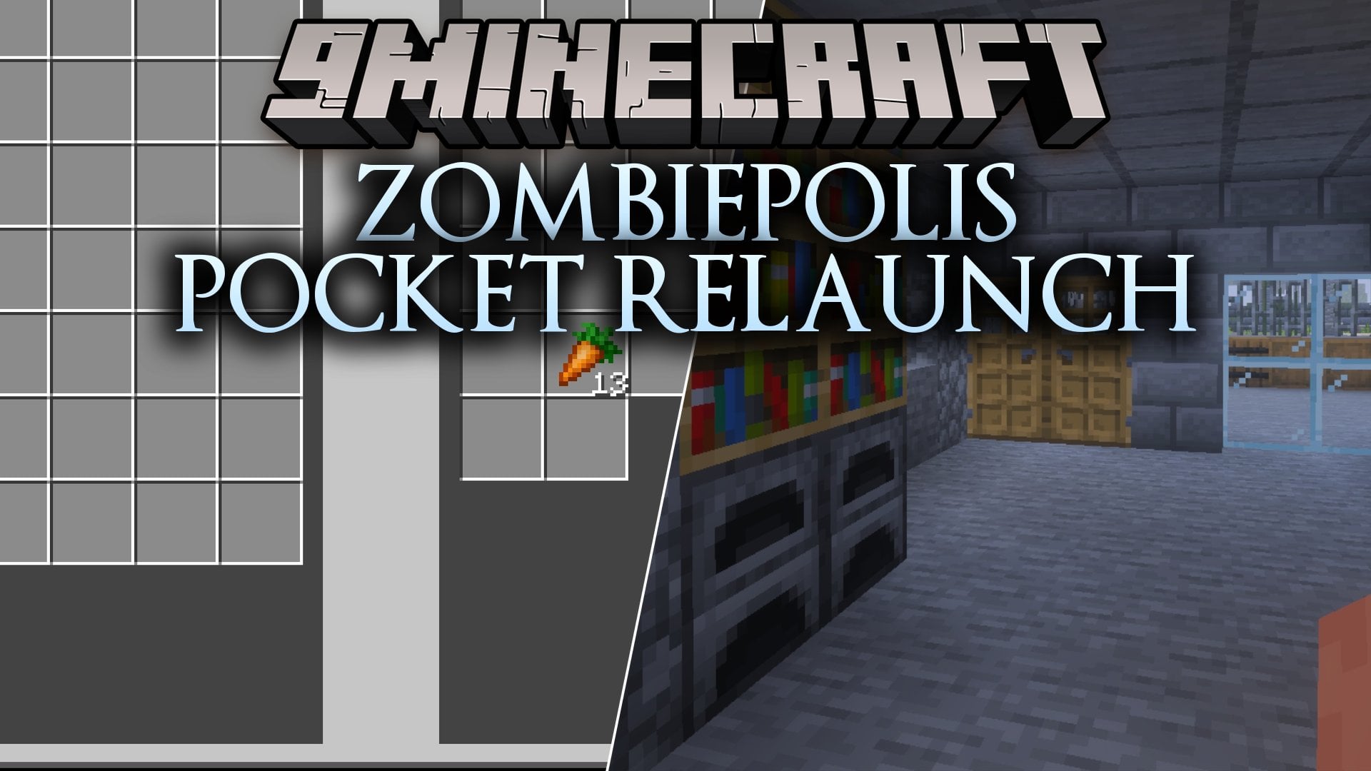Zombiepolis Pocket Relaunch Map (26.x, 1.21) – Scavenge a Ruined Island