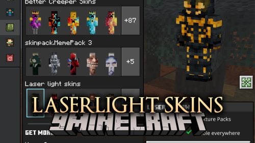 Laserlight Skins Skin Pack (26.x, 1.21) – Glowing Sci-Fi Warrior Outfits