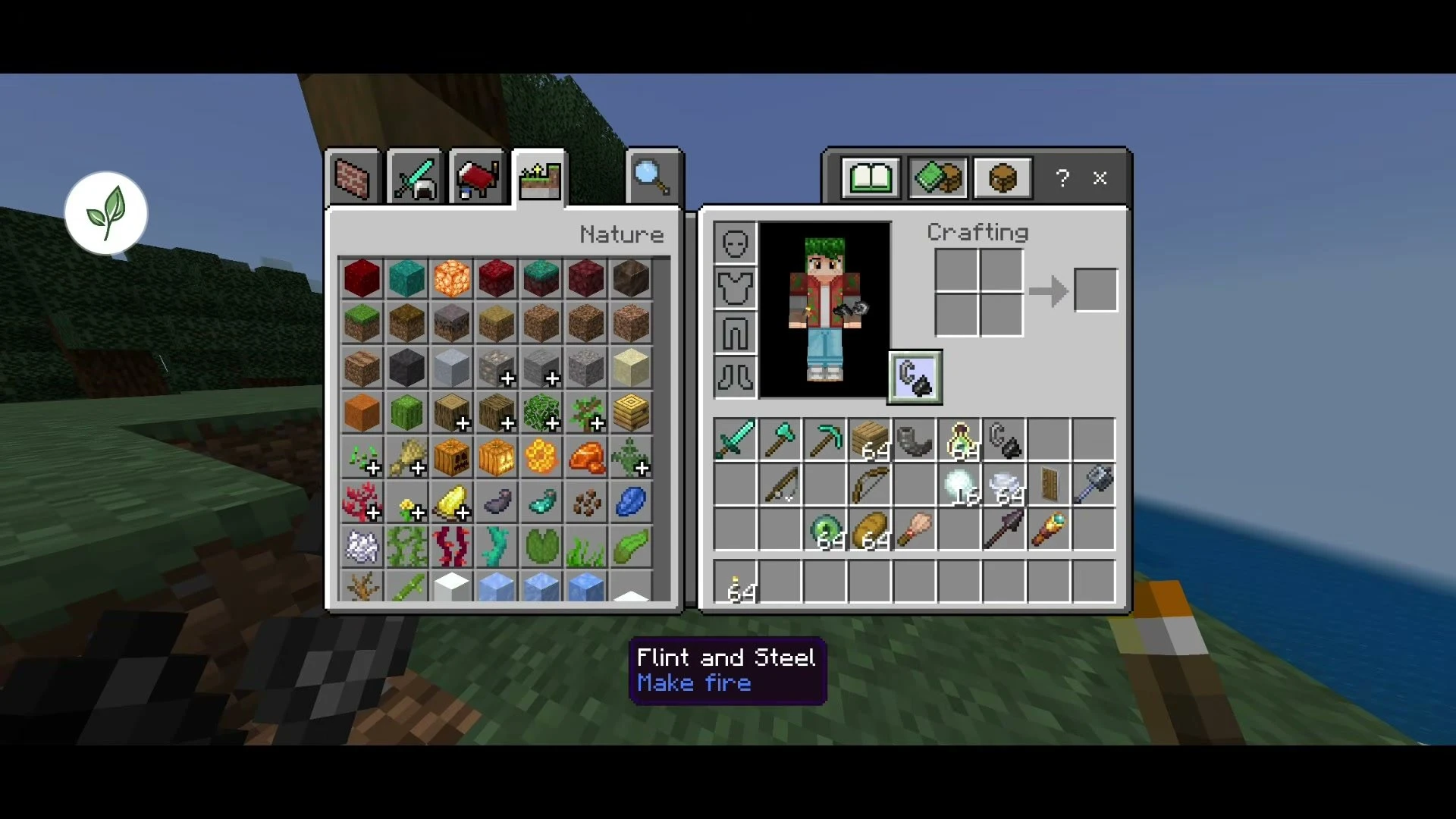 Moving flint and steel into the offhand slot