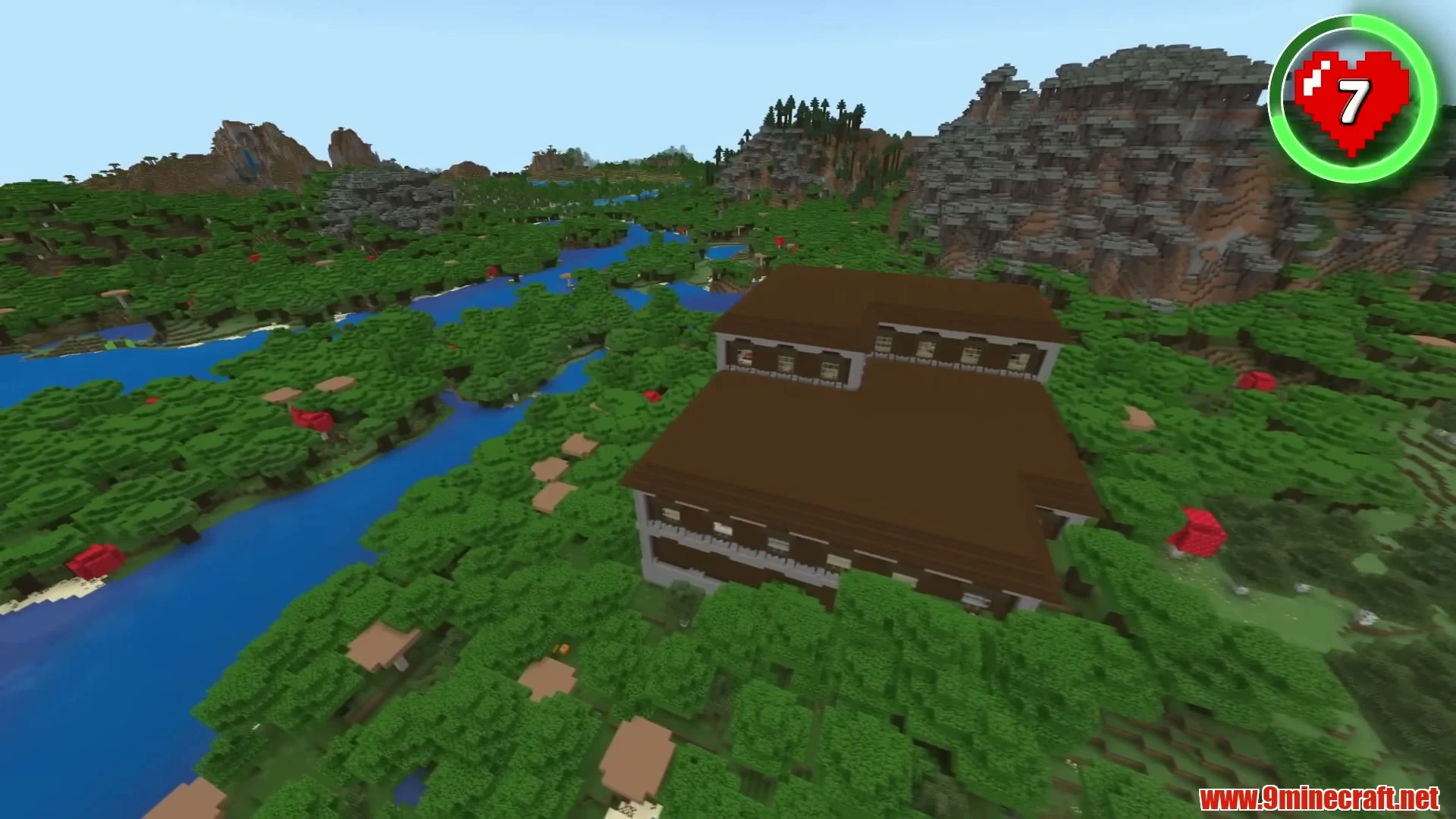 The Everything Continent (47 Biomes & Center Mansion) - Minecraft 26.3 Seed -5207005594169711425 View 3