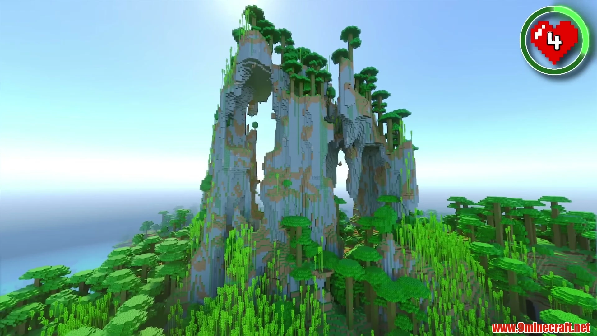 Windswept Bamboo Jungle Overhangs & Mansion - Minecraft 26.3 Seed 7147262905947728962 View 1