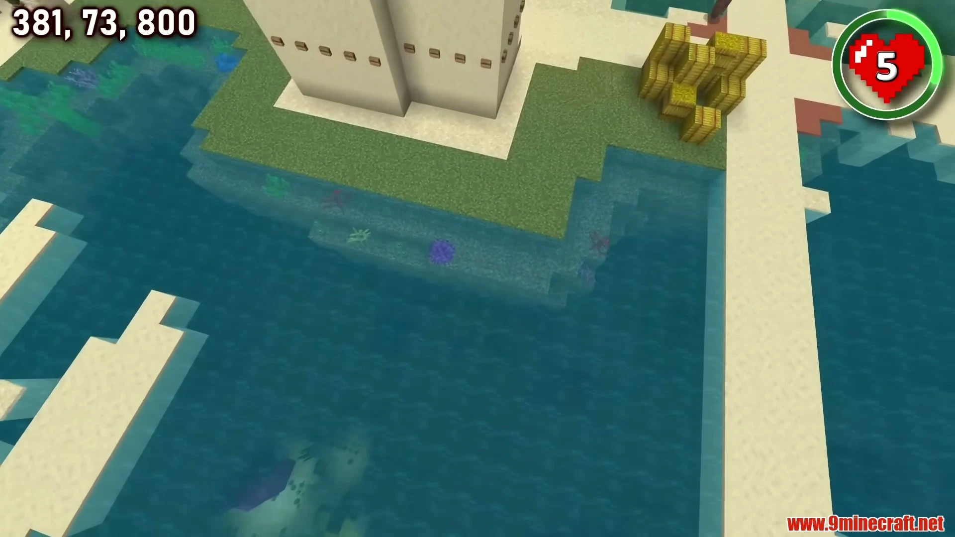 Bermuda Triangle: 3 Village Islands & 3 Strongholds - Minecraft 26.3 Seed 482838561269378721 View 2