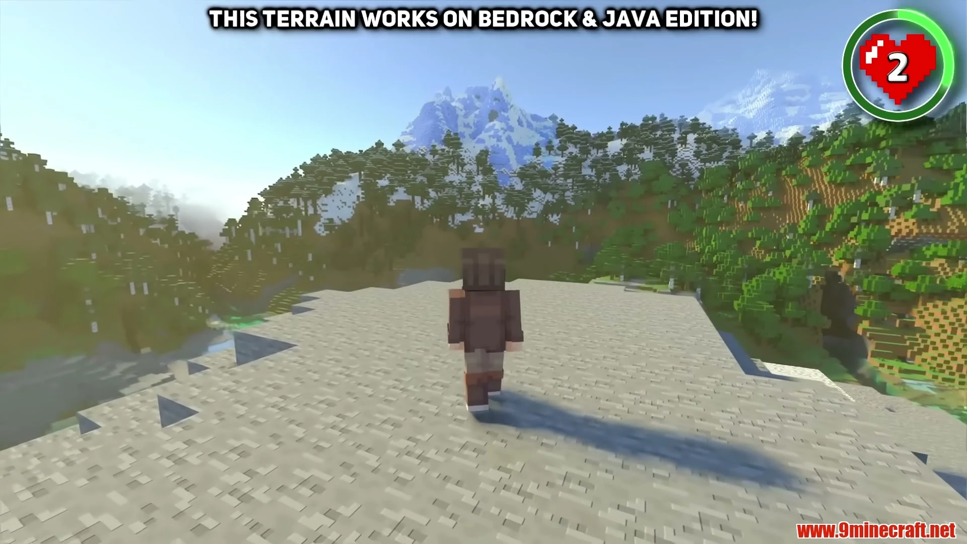 Twin Lake Cherry Crater Village & Dripstone Mines - Minecraft 26.3 Seed -5815759509554359052 View 1