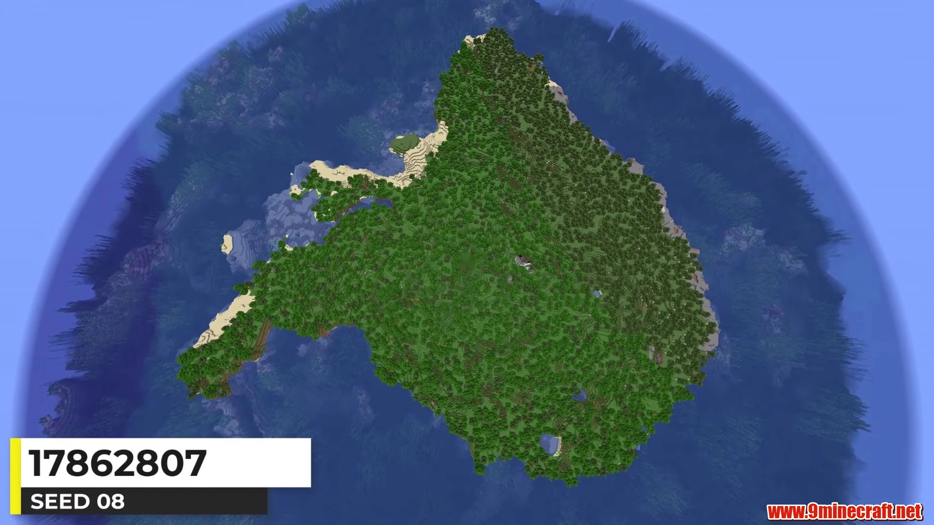 Expansive Forest Island Haven - Minecraft 26.3 Island Seed 17862807 view 1