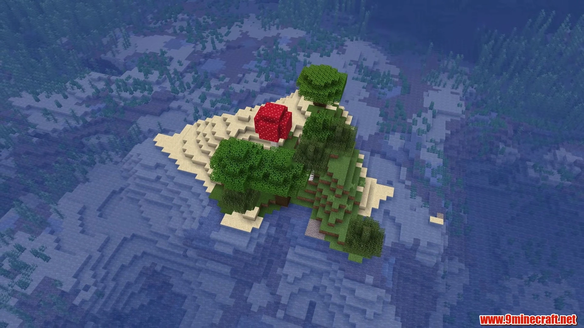 Dark Forest Canopy Island - Minecraft 26.3 Island Seed 3727836819 view 3